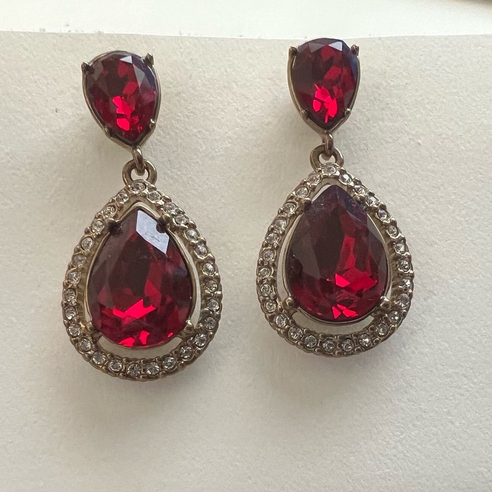 Givenchy Ruby Dangly Earrings